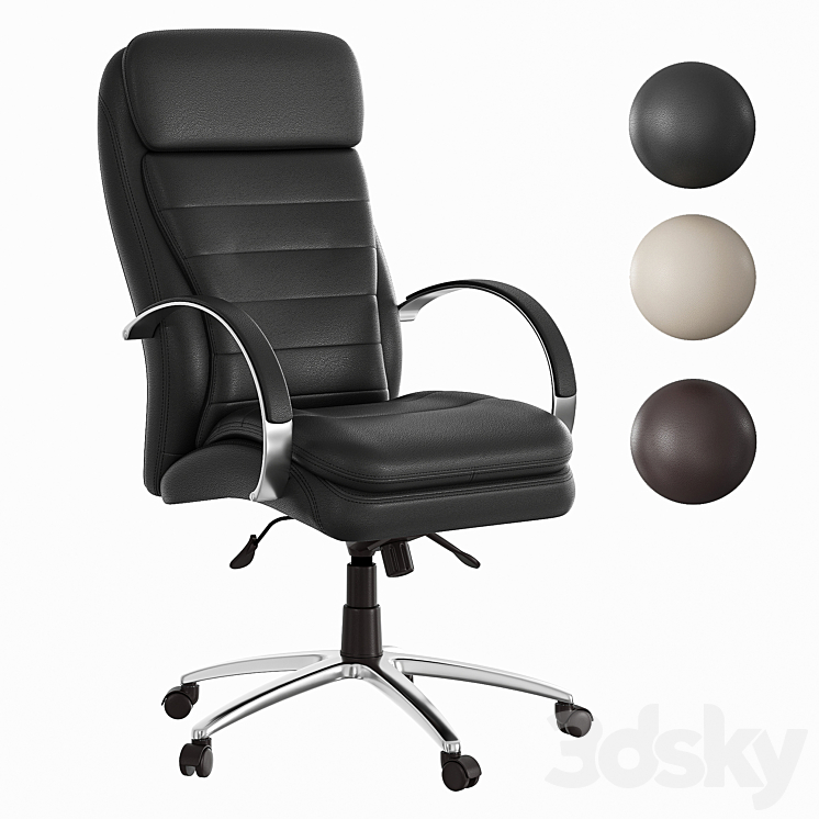 Lincoln work chair 3DS Max Model - thumbnail 1