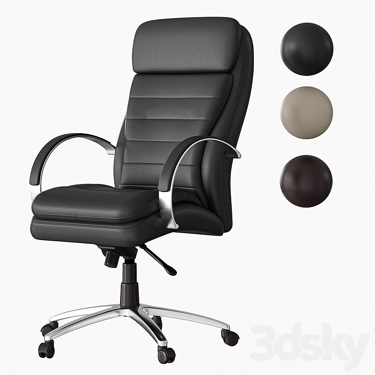 Lincoln work chair 3DS Max Model - thumbnail 2