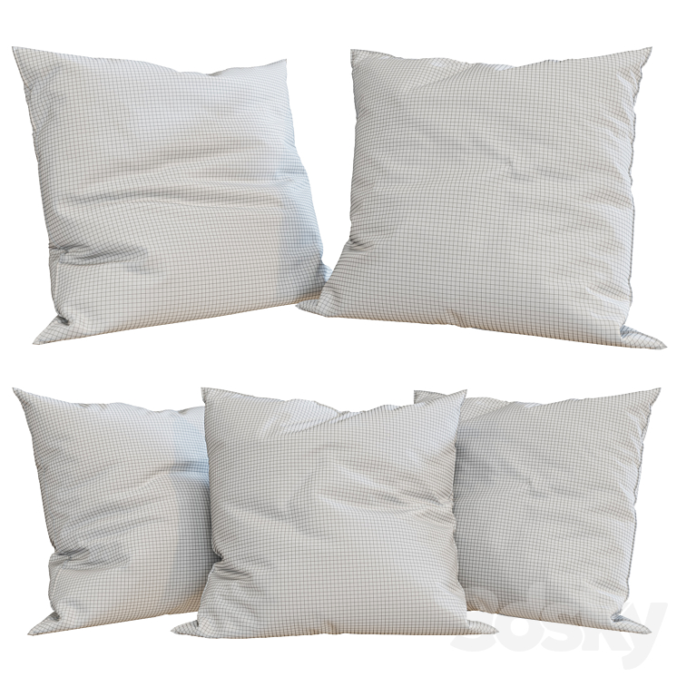 H&M Home – Decorative Pillows set 38 3DS Max Model - thumbnail 2
