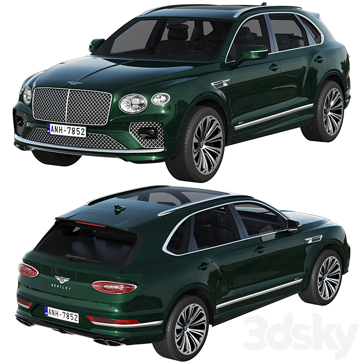 Bentley Bentayga Hybrid 2021 3D Model Free