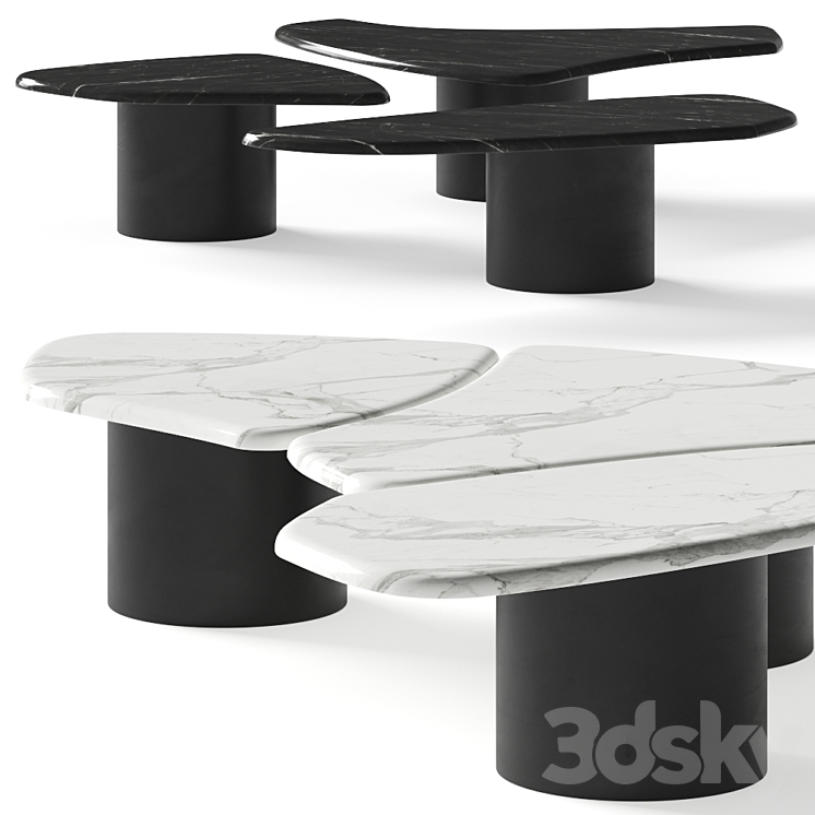Okha Tectra Coffee Tables 3DS Max Model - thumbnail 1