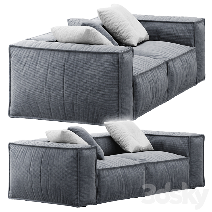 Lenonn modular sofa by Westwing collection 3DS Max - thumbnail 1