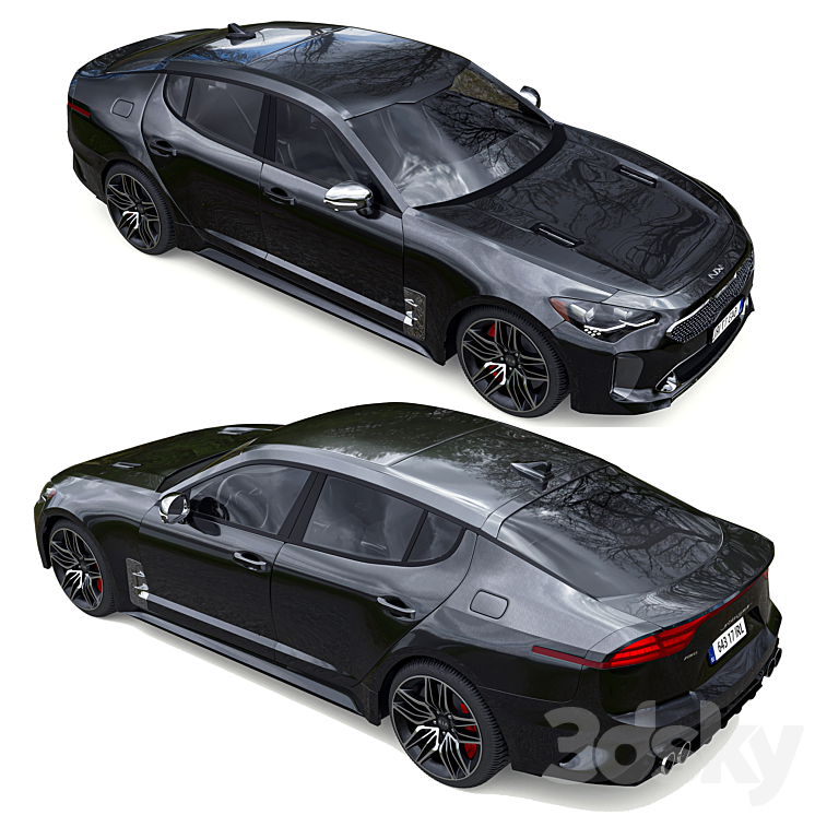 Kia stinger 2021 3D Model