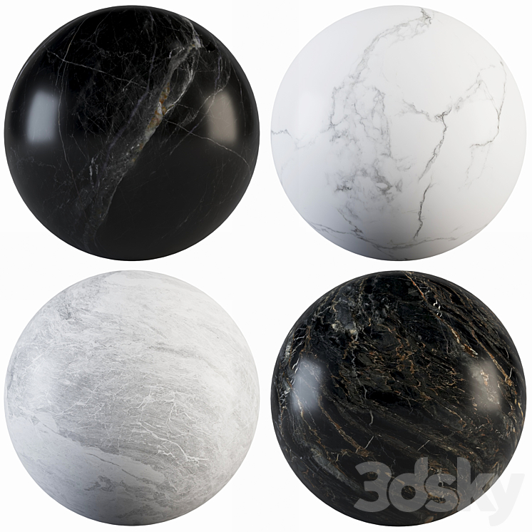 Collection Marble 23 3DS Max Model - thumbnail 1