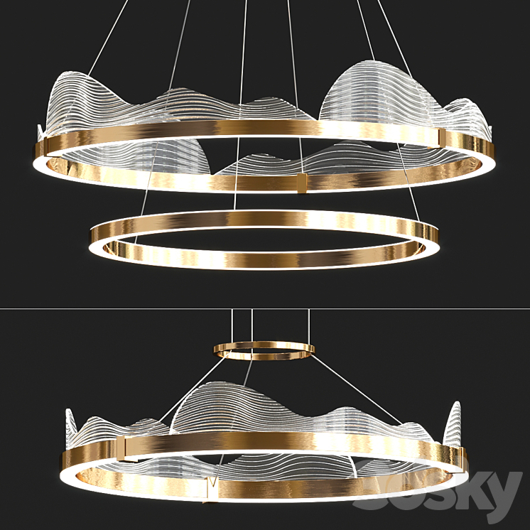 DIGNITY Lampatron Chandelier 3DS Max Model - thumbnail 1