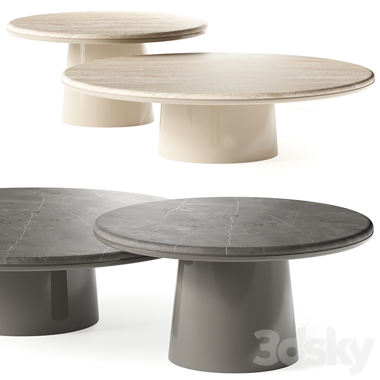 Meridiani Leon Coffee Tables Table 3D model