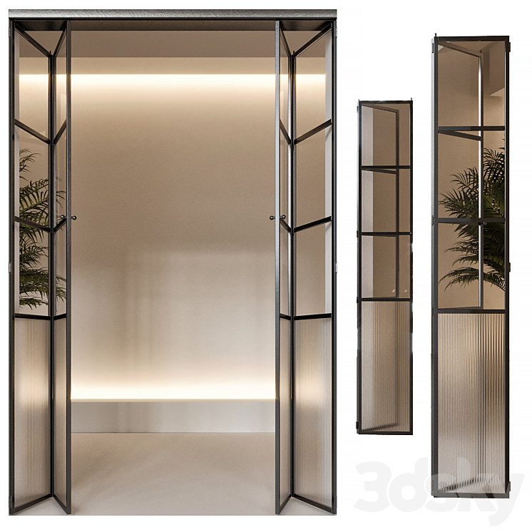 Sliding Door 4 3D Model Free