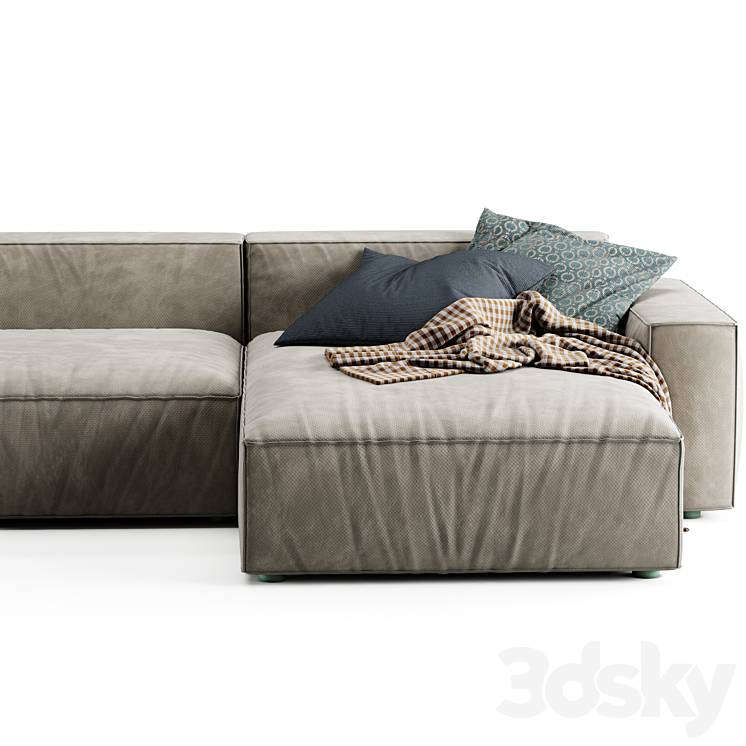 NeoWall Corner Sofa by Living Divani 3DS Max Model - thumbnail 2