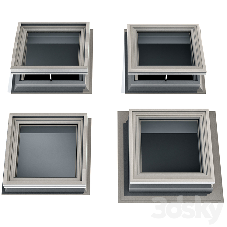 Roof window hatch aerator dormer attic skylights 3D Model Free