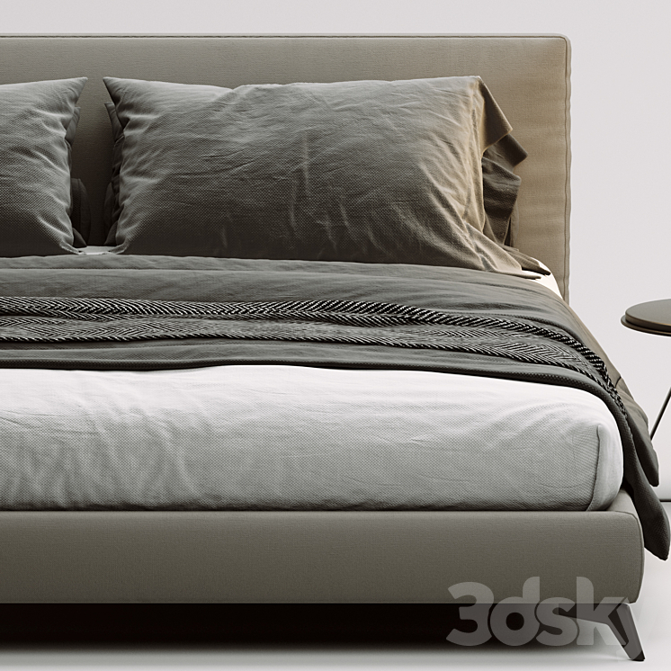Meridiani Stone Up Bed 3DS Max - thumbnail 2