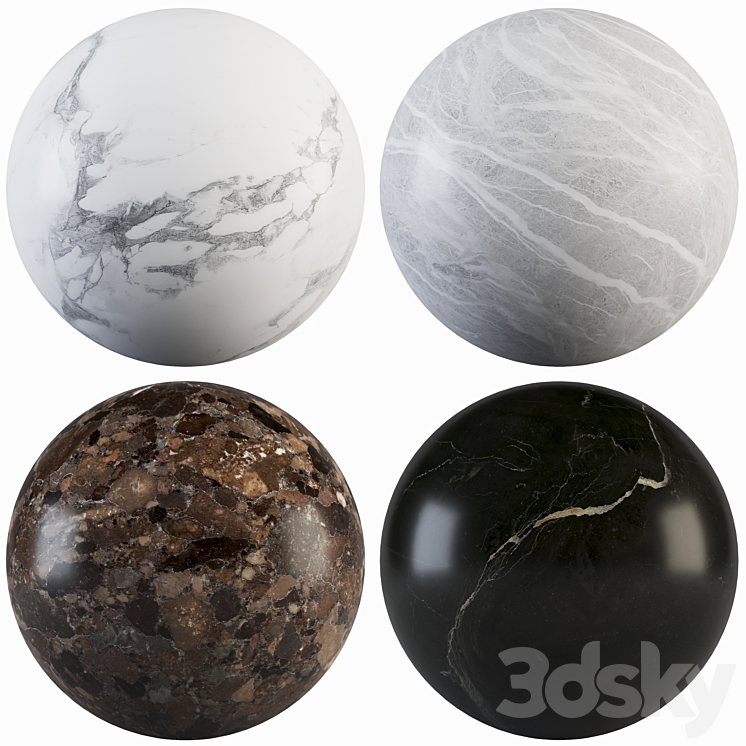 Collection Marble 24 3DS Max - thumbnail 1