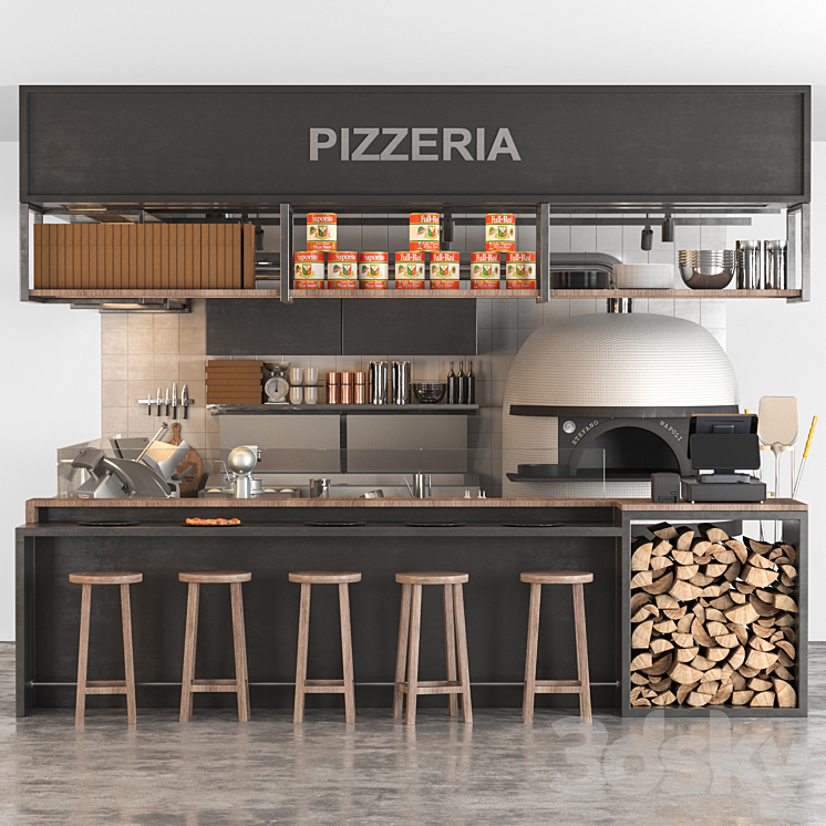 Pizzeria 3D Model