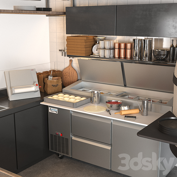 Pizzeria 3D Model Free