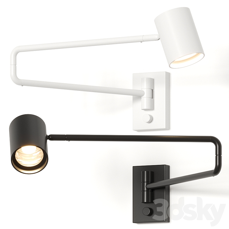 Ikea Nymane Wall Lamps 3DS Max Model - thumbnail 1