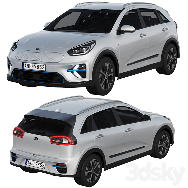 Kia Niro EV 3D Model Free