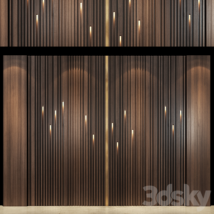 Wall Panel 67 3DS Max Model - thumbnail 1