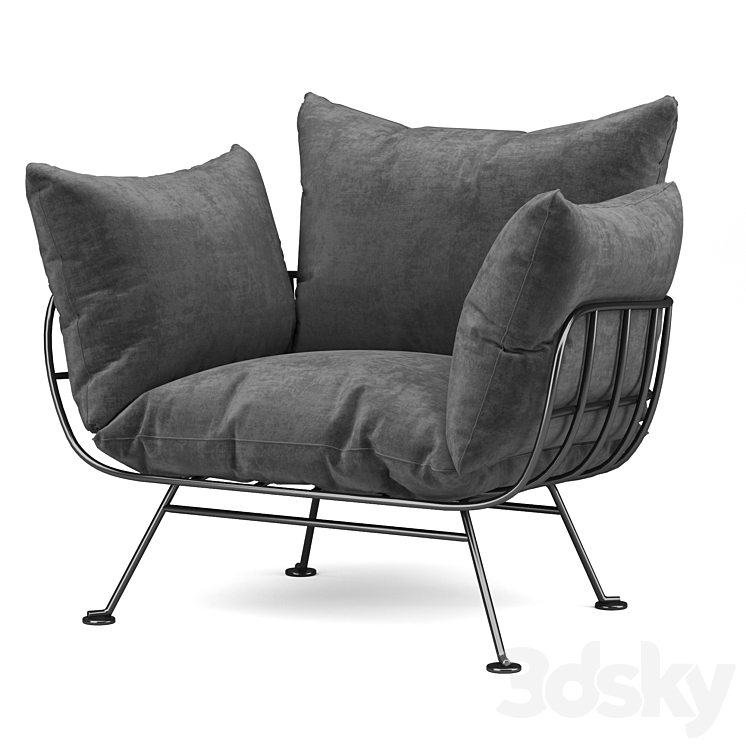Moooi nest armchair Arm chair 3D model