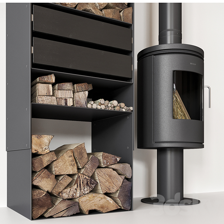 MORSØ Fireplace 3D Model Free