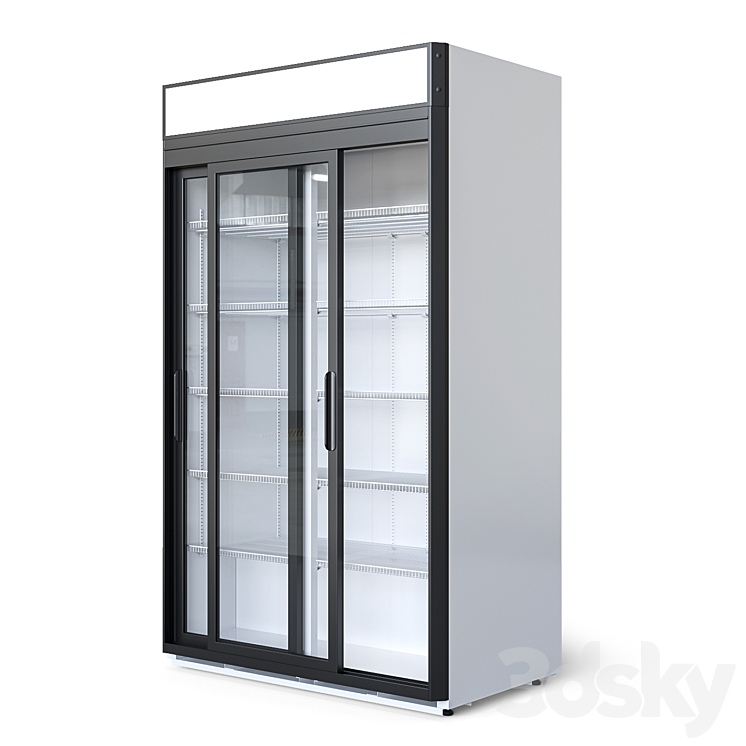 Refrigerated cabinet 1.12 compartment 3D Model Free