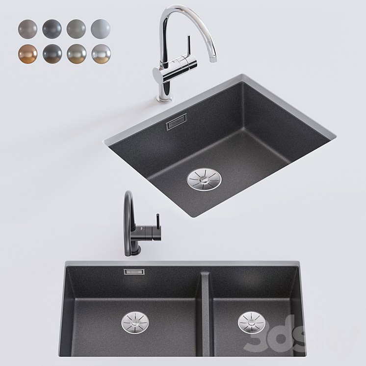 Blanco – Subline 480/320-U & 500-U 3D Model
