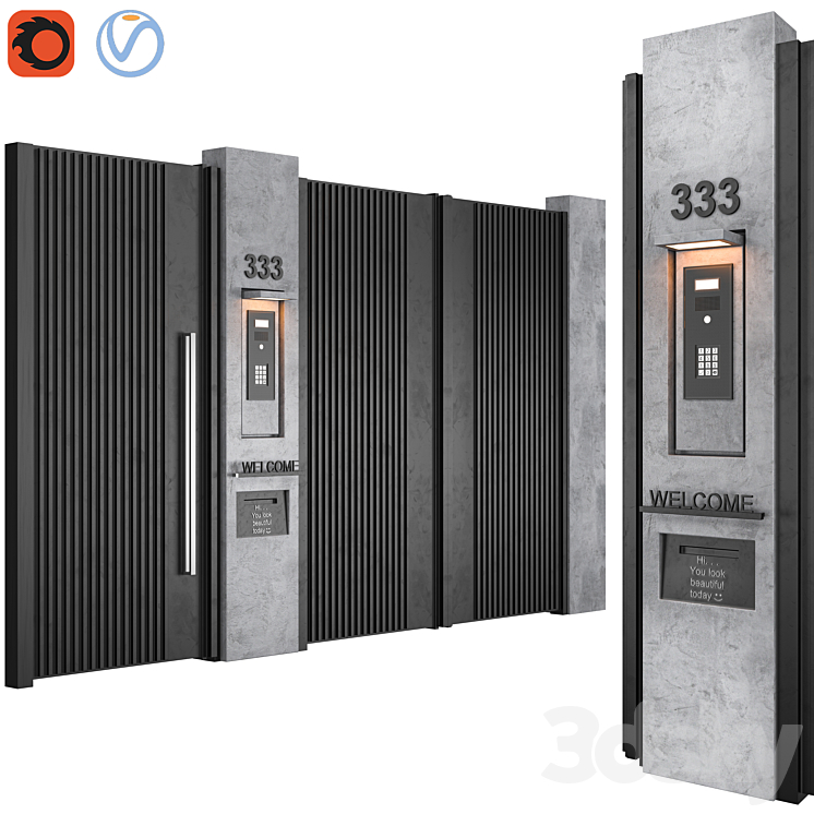 Modern door 09 Free Download