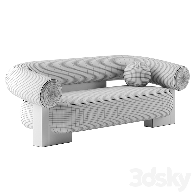 Cassete sofa by collector 3DS Max - thumbnail 2