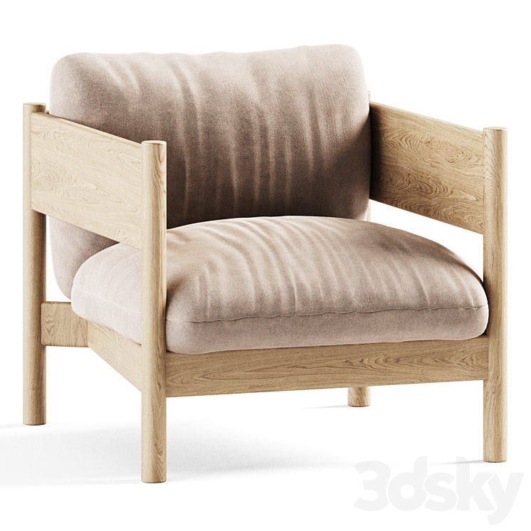 Arbor Club Armchair by Hay 3DS Max - thumbnail 2