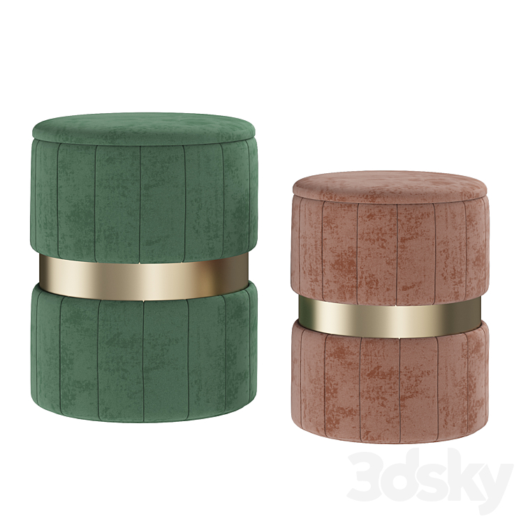 Pouf from inmyroom 3DS Max Model - thumbnail 1