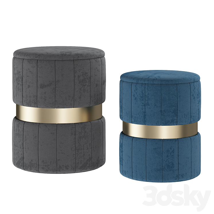 Pouf from inmyroom 3DS Max Model - thumbnail 2