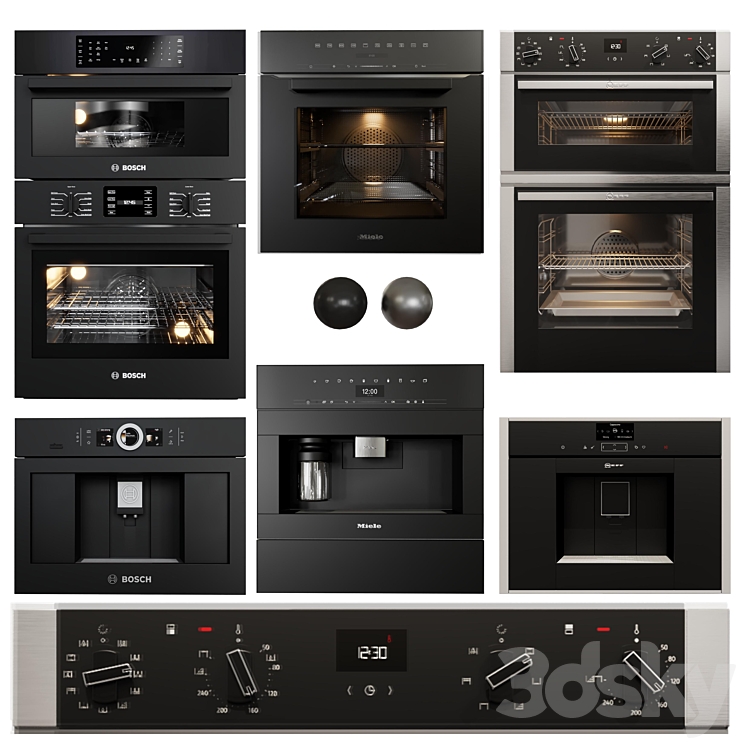 Appliance collection bosch neff miele 3DS Max - thumbnail 1