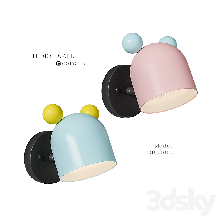 Teddy Wall 3DS Max Model - thumbnail 1