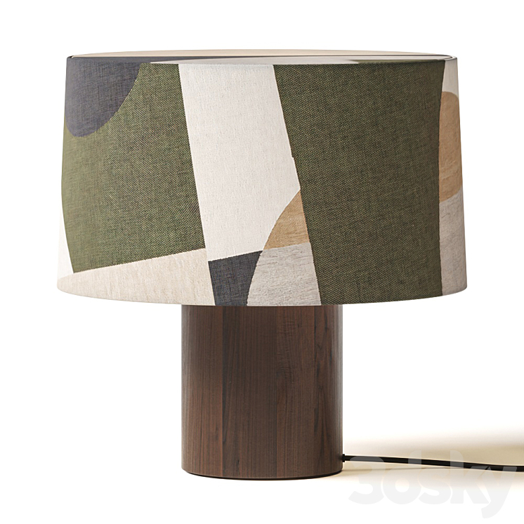Ferm Living Post Table Lamp Entire Lampshade 3DS Max Model - thumbnail 1