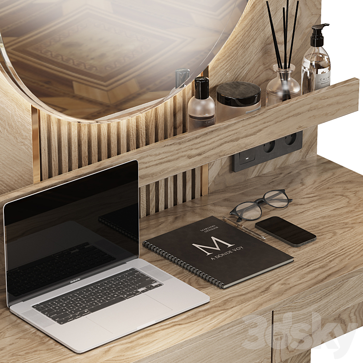 Room tv wall 05 3D Model Free