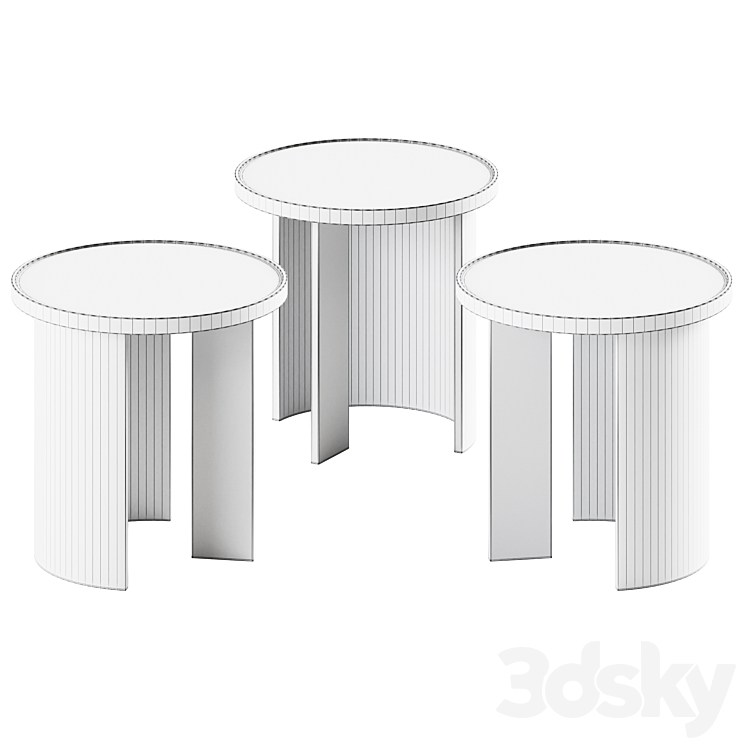 Metal Coffee Table Kent by Ana Roque Interiors 3D Model Free