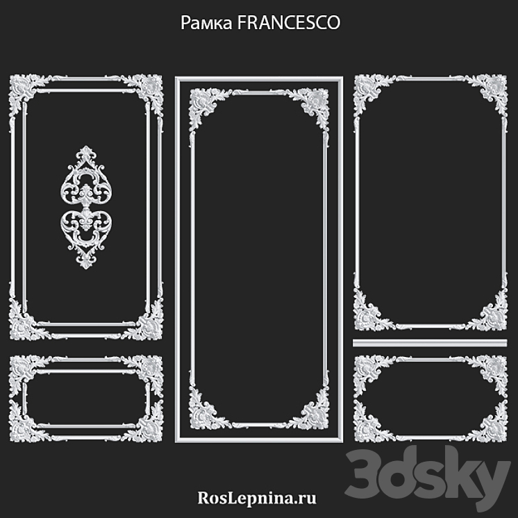FRANCESCO frame set by RosLepnina 3D Model