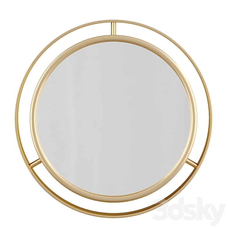 Terwilliger Round Wall Mirror by Mercer41 3DS Max - thumbnail 2