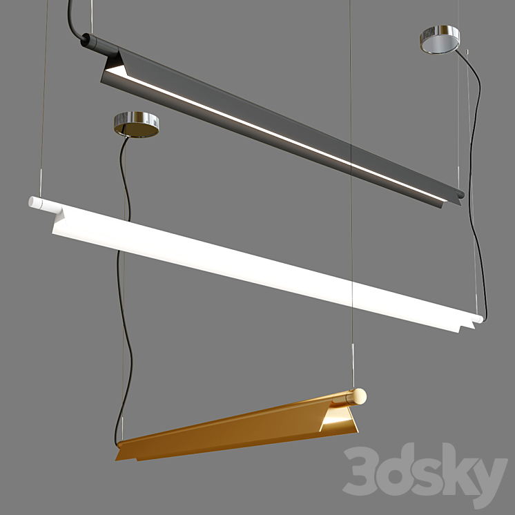 COMPENDIUM Pendant lamp By LUCEPLAN 3DS Max - thumbnail 2