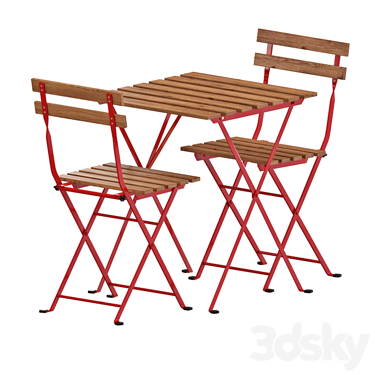IKEA TÄRNÖ Table And Chairs 3DS Max Model - thumbnail 1