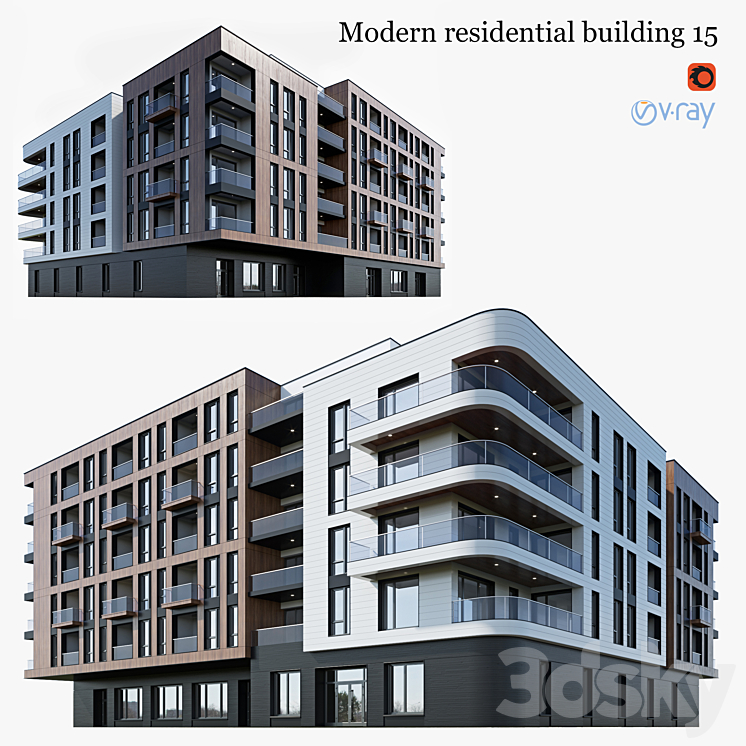 residential building 15 3DS Max - thumbnail 1