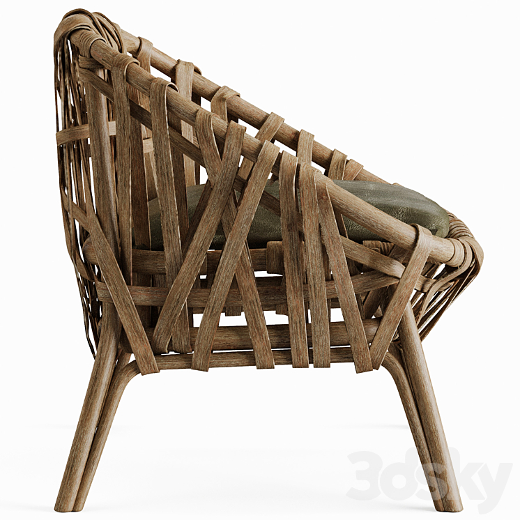 Horatio chair 3DS Max Model - thumbnail 2