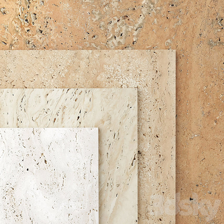 Natural stone set 02 Free Download