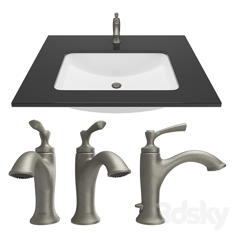 KOHLER Elliston Faucet Wash basin 3D model