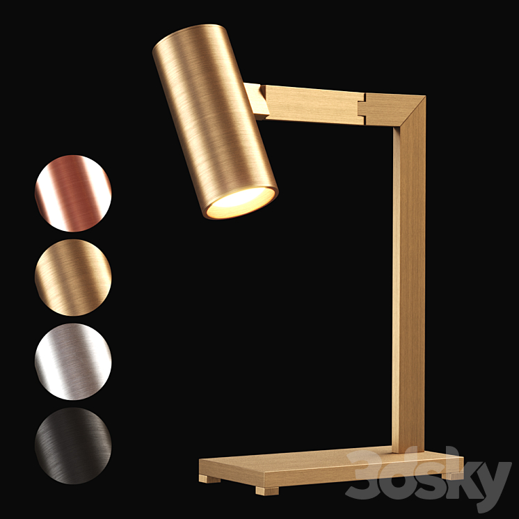 Nahoor Mahari Table Lamp \/ Modular Table Lamp 3DS Max - thumbnail 1