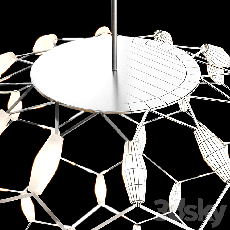 Marlin Chandelier lighting by Casa Pendant light 3D model