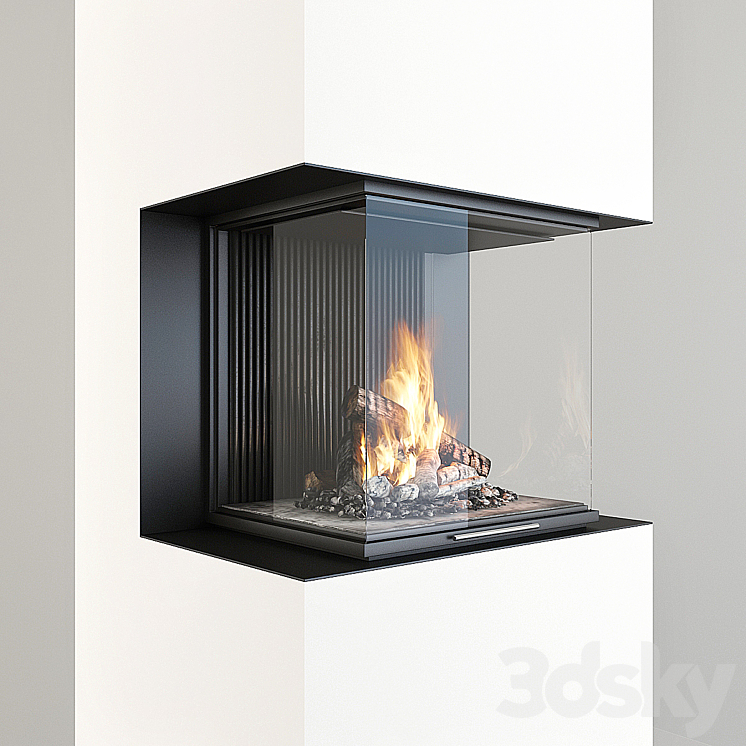 Fireplace 3DS Max Model - thumbnail 2