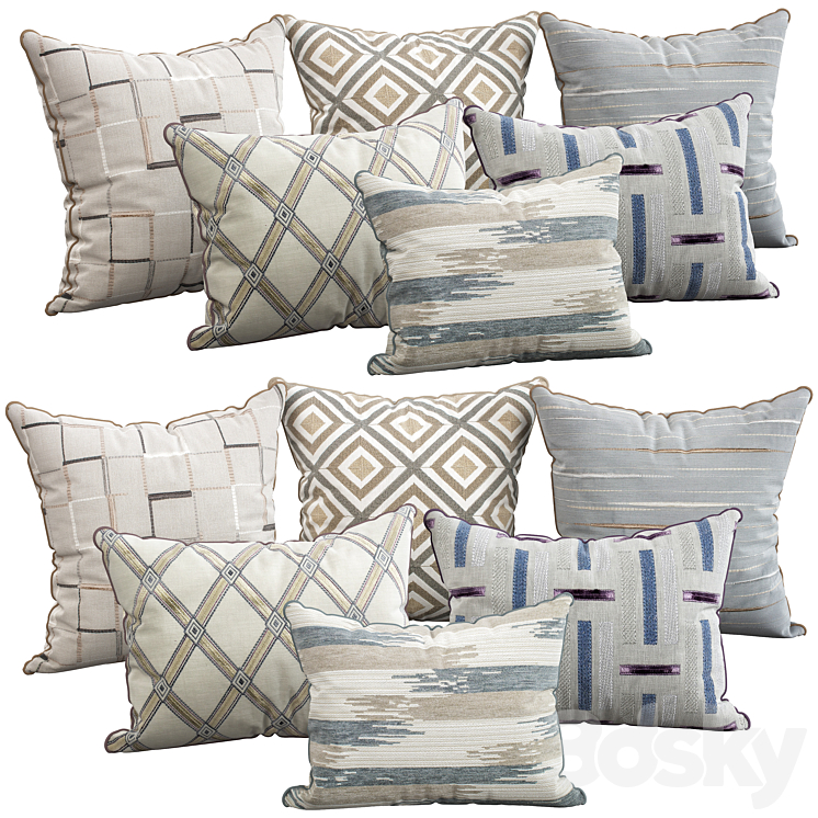 Decorative pillows 104 3D Model