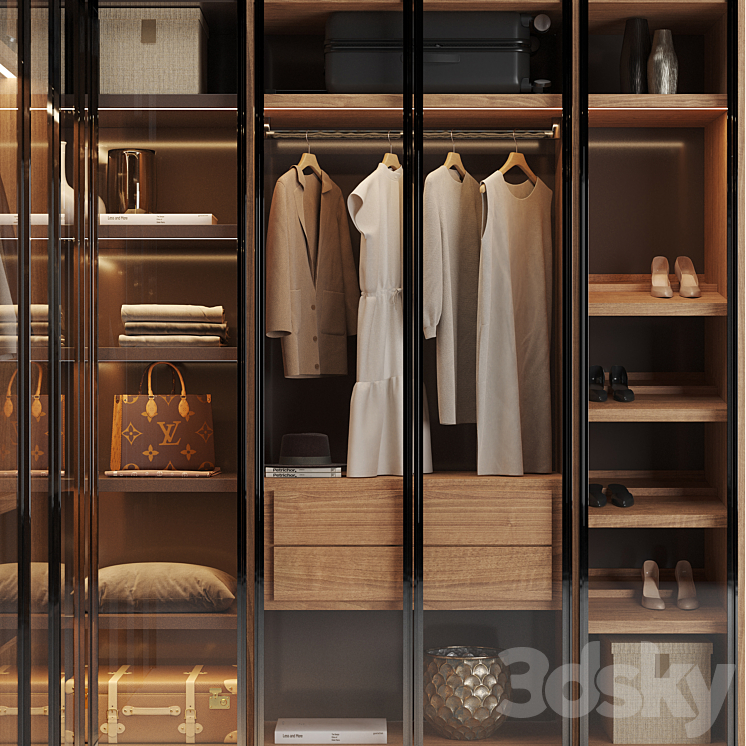 Pianca milano wardrobes 3D Model