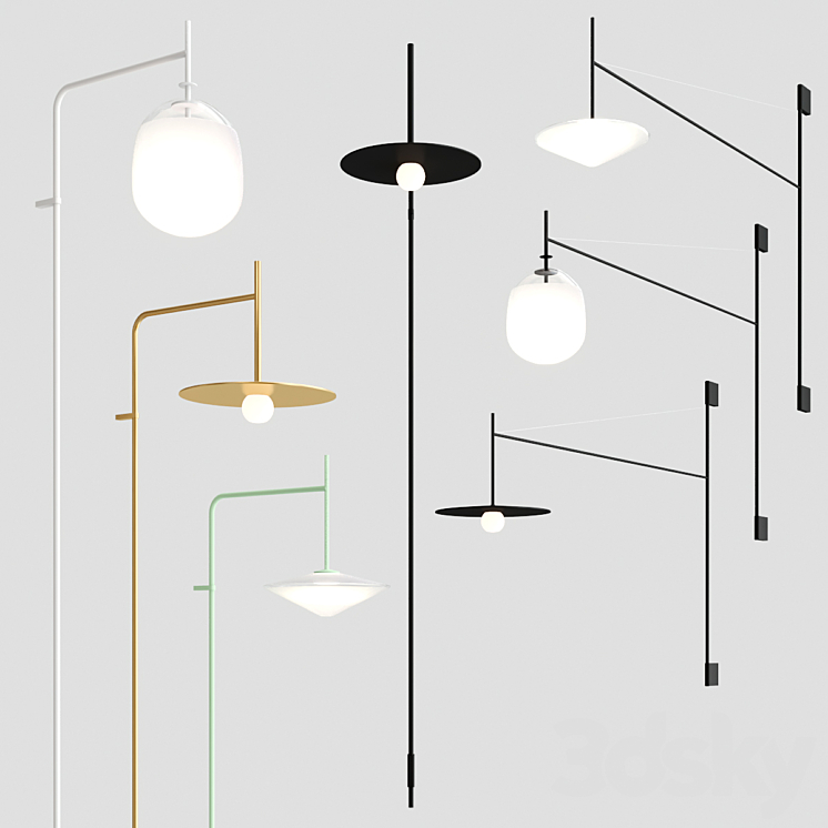 TEMPO wall lamp collection By Vibia 3DS Max Model - thumbnail 2
