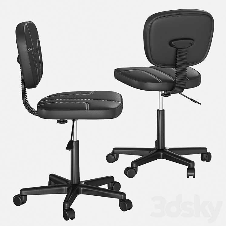 Work chair Alban 3DS Max - thumbnail 2