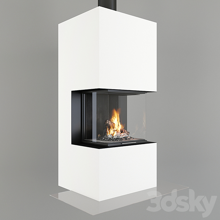 Fireplace 3DS Max Model - thumbnail 1